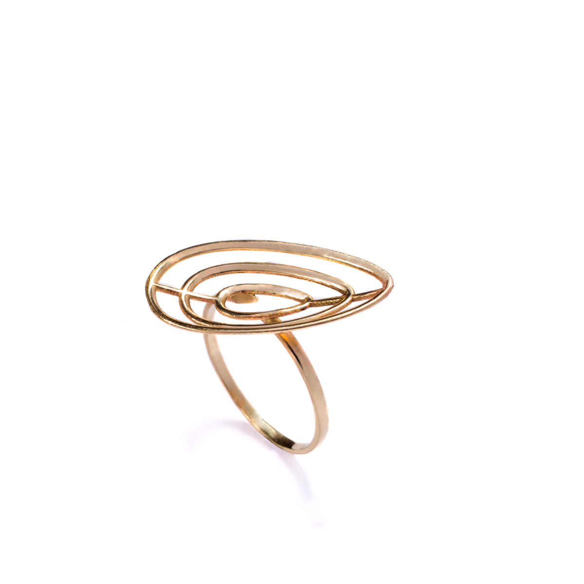 Modern design gold ring