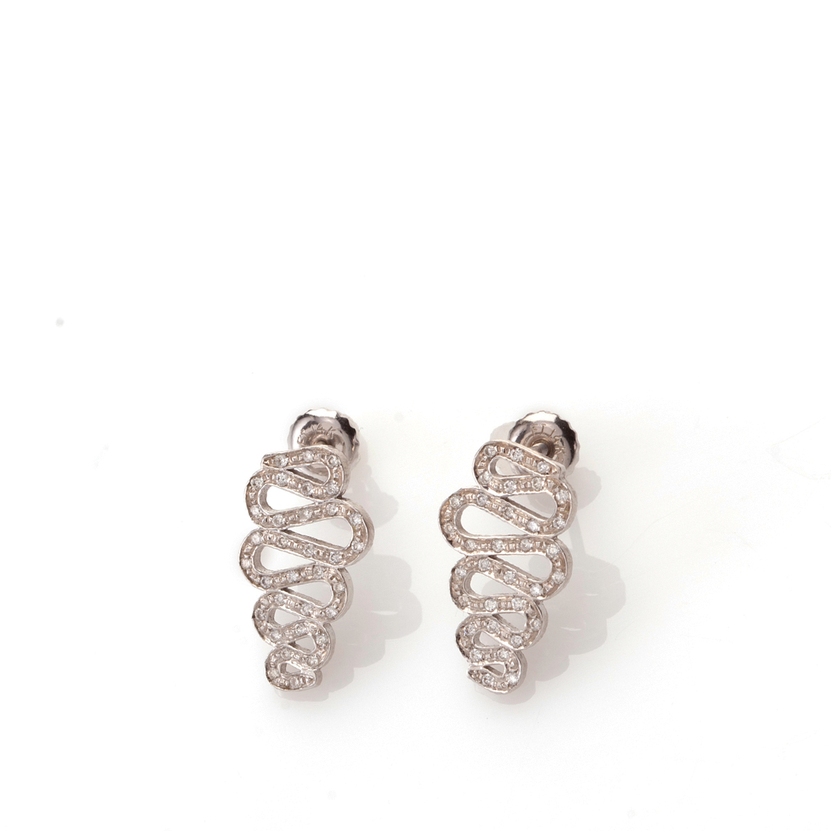 Twisted gold Diamonds earrings