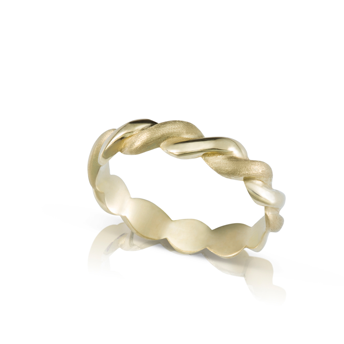 Braided Gold Ring – 4 mm