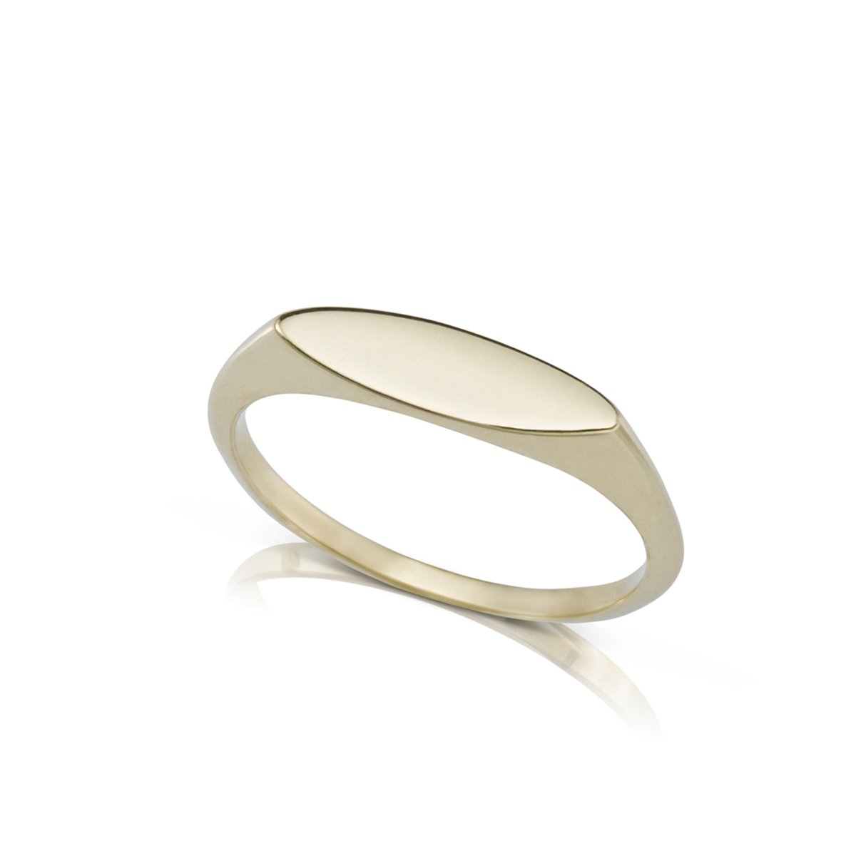 Narrow signet ring