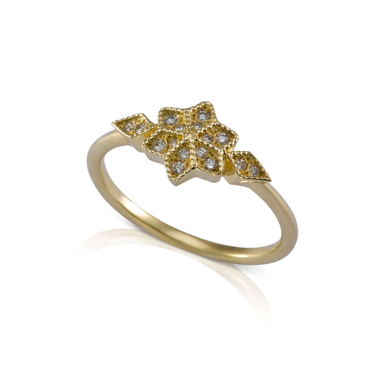 Gold ring detailed with gold granules