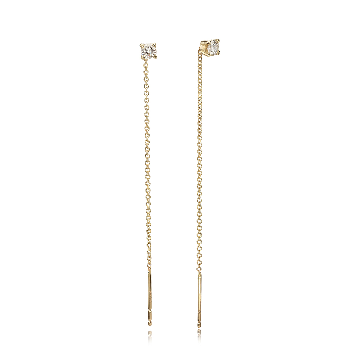 Diamond Chain Earrings – 0.20ct