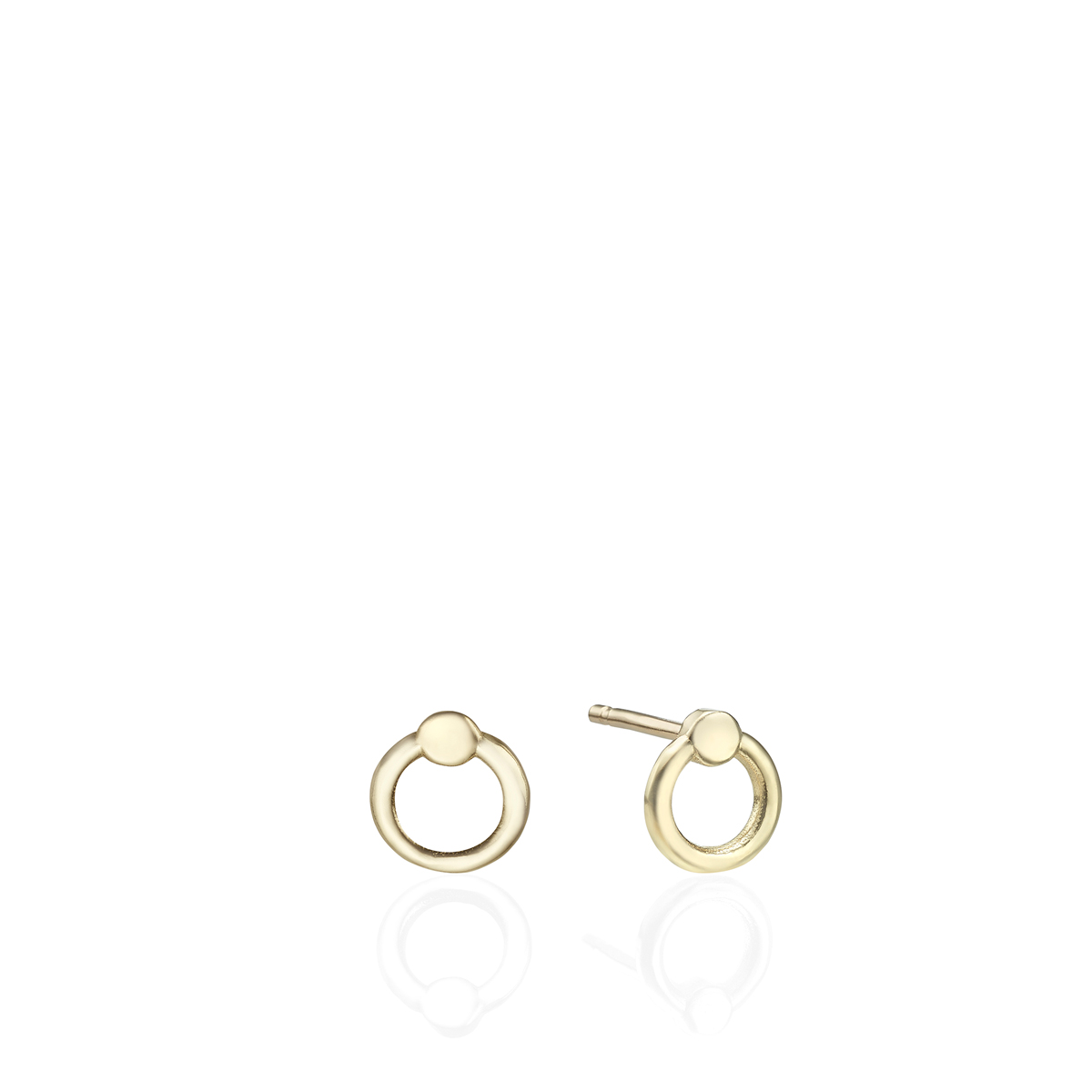 Small Round Stud Earrings